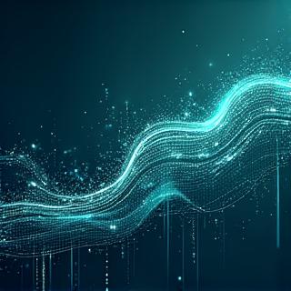 データ収集の抽象的なグラフィック